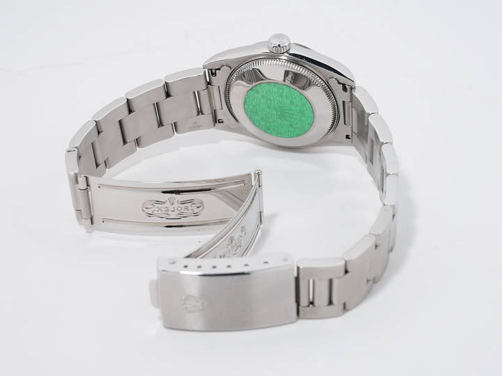 ロレックス オイスターパーペチュアル Ref.77080 ステンレススチール ブラック文字盤 美中古 rq5s3r3u