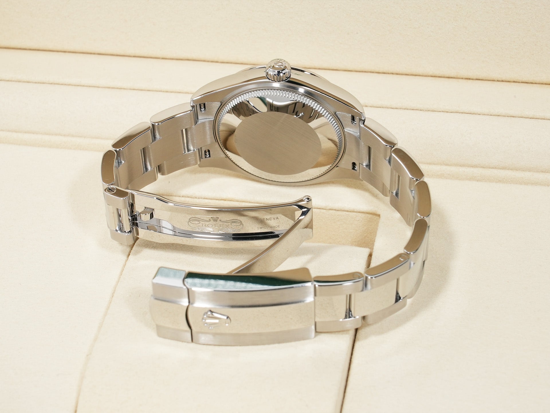 ロレックス デイトジャスト31 Ref.278274 ステンレススチール/ホワイトゴールド ミントグリーン文字盤 オイスターブレスレット 未使用 gq488t9g