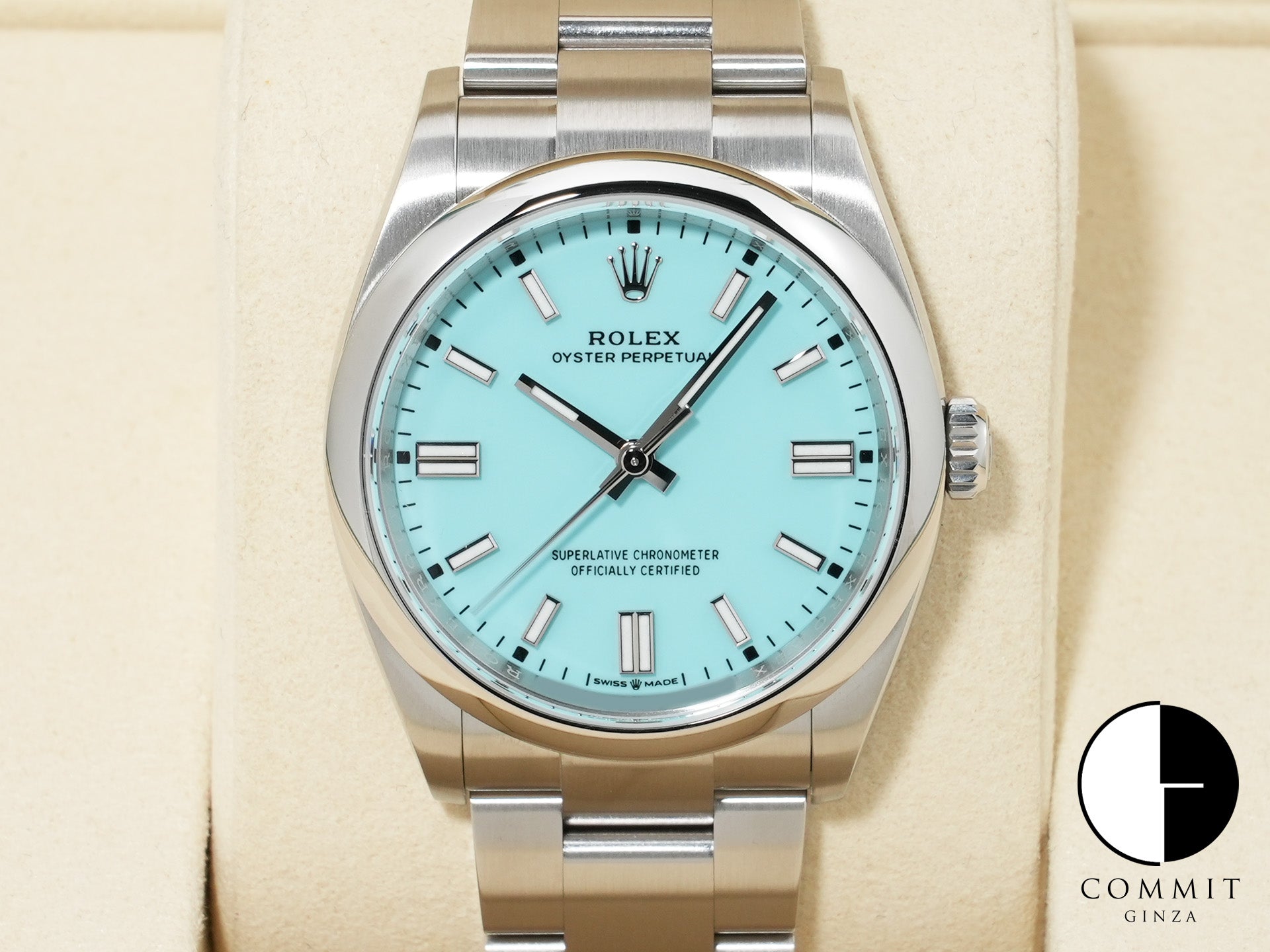 ロレックス オイスターパーペチュアル36 Ref.126000 ステンレススチール ターコイズ文字盤 未使用 ni8vx45n