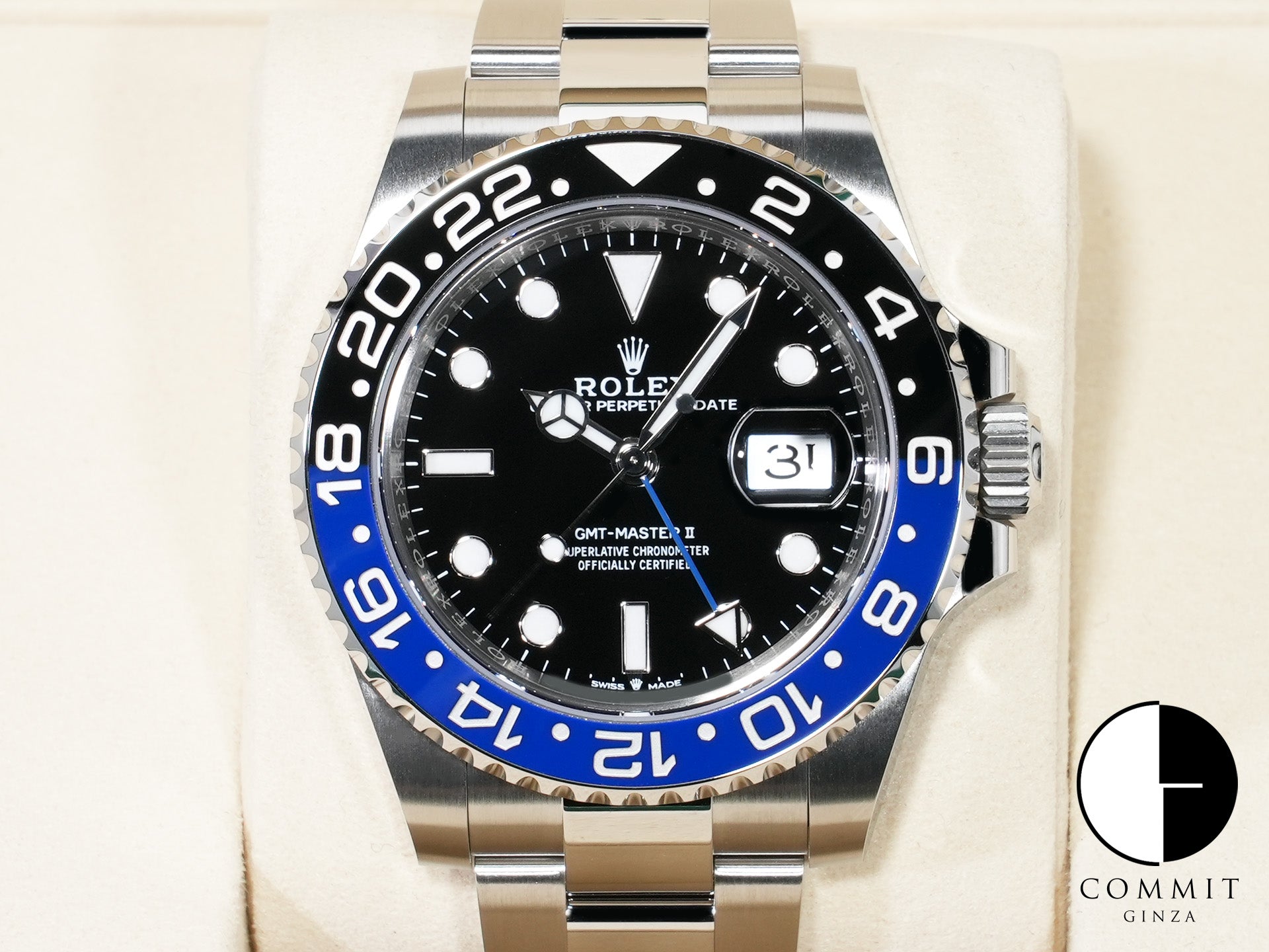 ロレックス GMTマスターII Ref.126710BLNR ステンレススチール ブラック文字盤 オイスターブレスレット 未使用 7v6vytvw