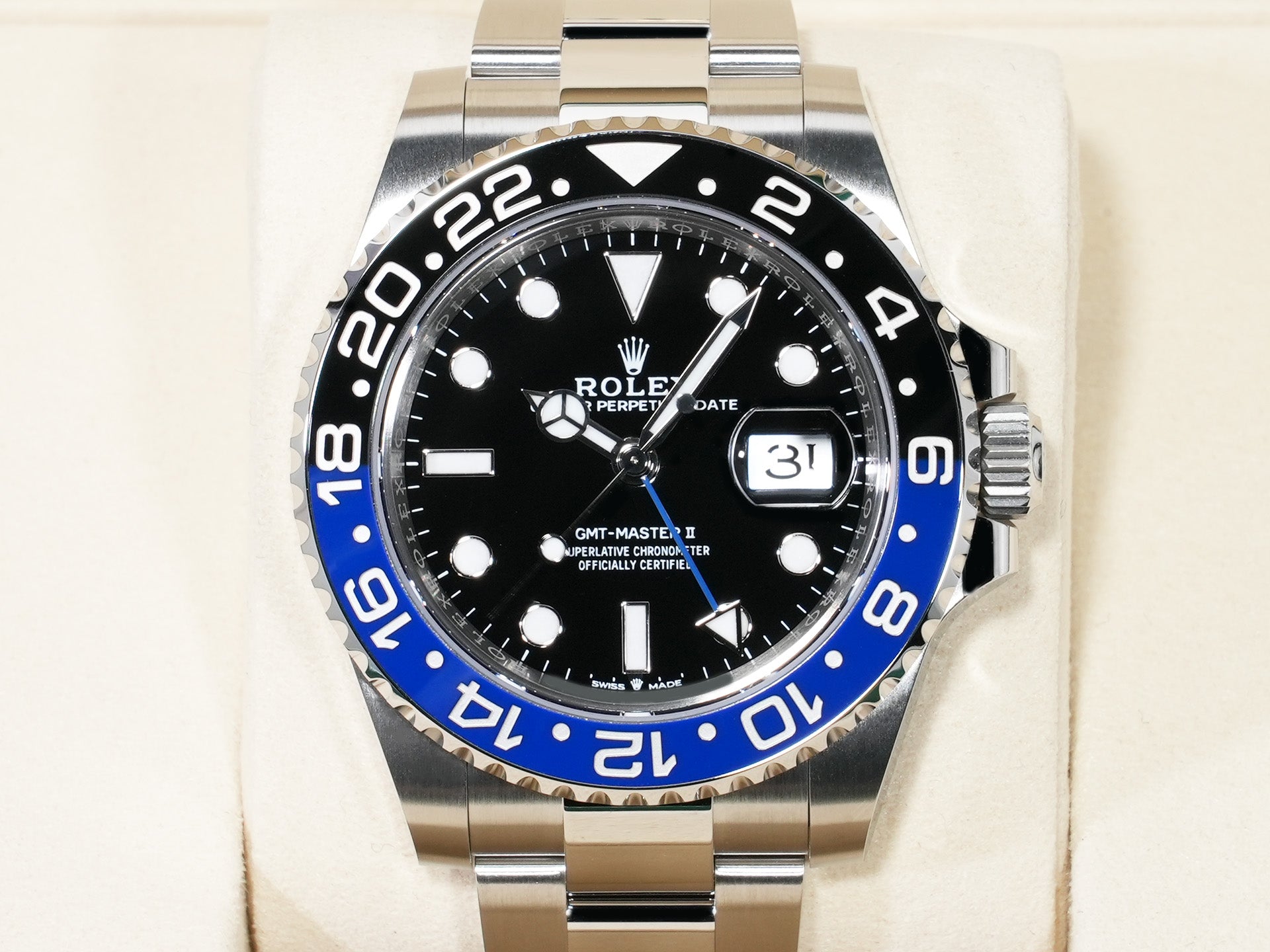 ロレックス GMTマスターII Ref.126710BLNR ステンレススチール ブラック文字盤 オイスターブレスレット 未使用 7v6vytvw