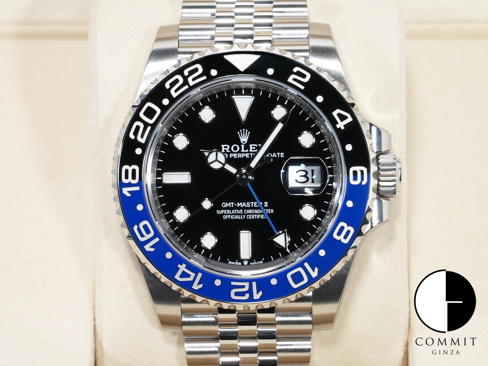 ロレックス GMTマスターII Ref.126710BLNR ステンレススチール ブラック文字盤 ジュビリーブレスレット 未使用 dndo93to