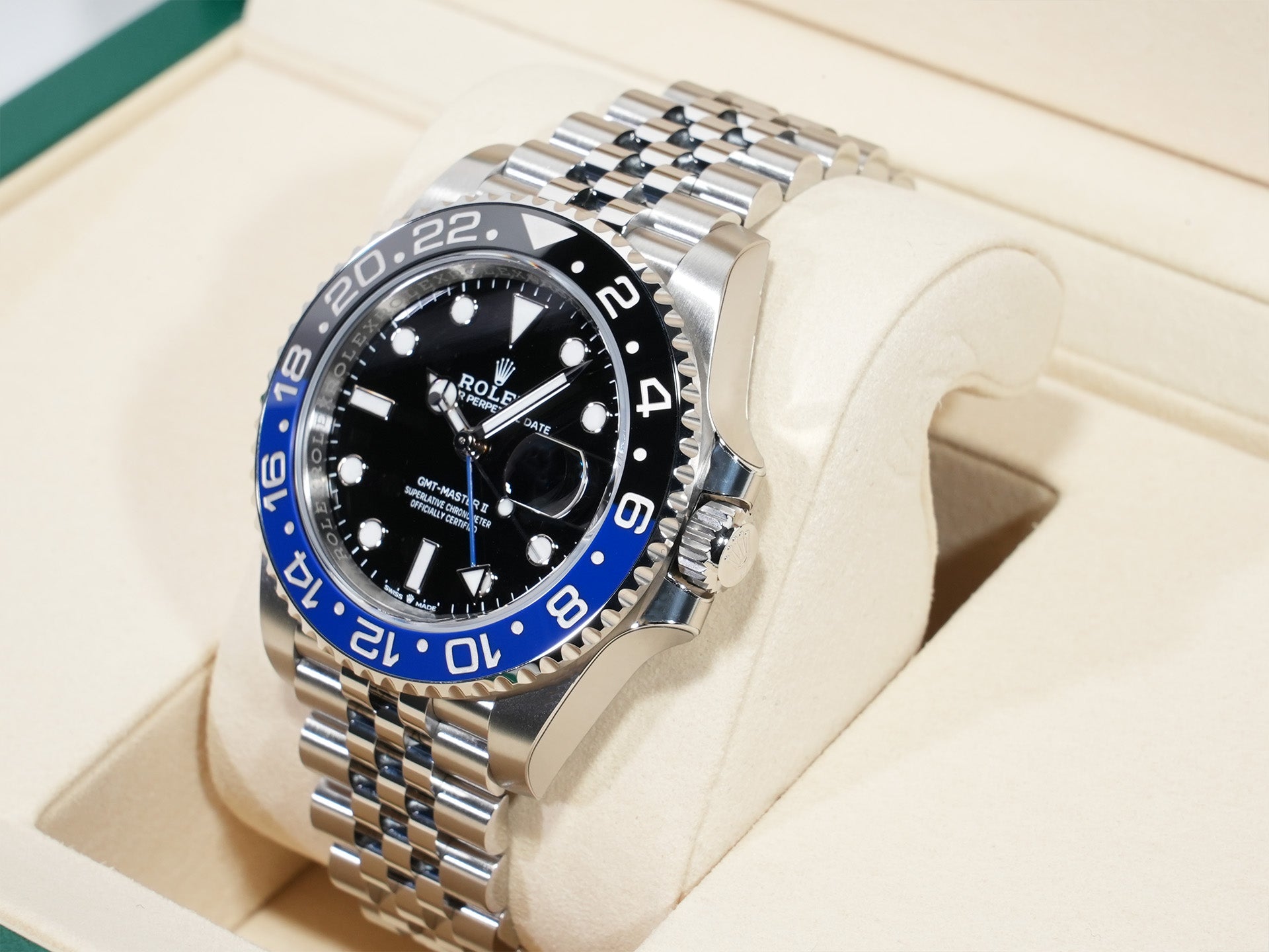 ロレックス GMTマスターII Ref.126710BLNR ステンレススチール ブラック文字盤 ジュビリーブレスレット 未使用 dndo93to