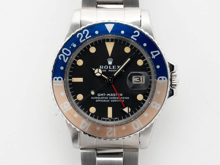 ロレックス GMTマスター Ref.1675 ステンレススチール ブラック文字盤 オイスターブレスレット 中古 kjkbv3i2