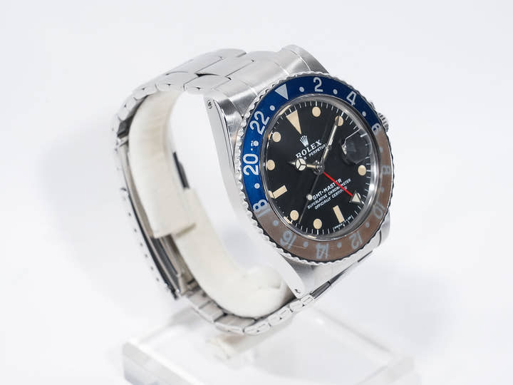 ロレックス GMTマスター Ref.1675 ステンレススチール ブラック文字盤 オイスターブレスレット 中古 kjkbv3i2