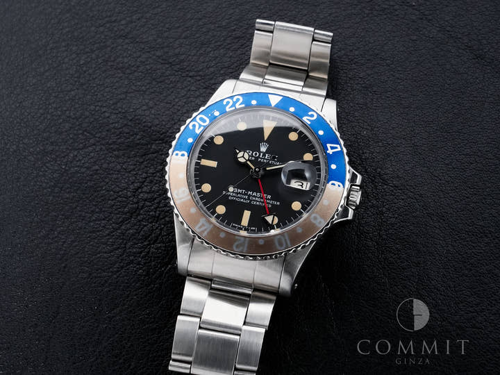 ロレックス GMTマスター Ref.1675 ステンレススチール ブラック文字盤 オイスターブレスレット 中古 kjkbv3i2