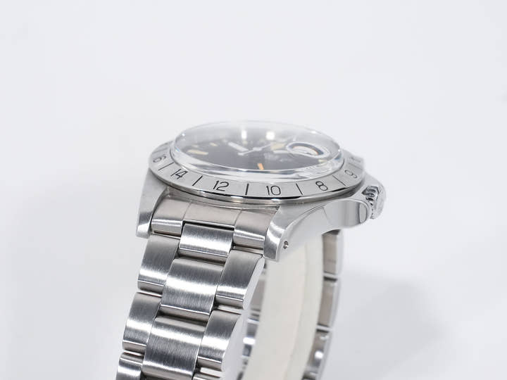 ロレックス エクスプローラーII Ref.1655 ステンレススチール ブラック文字盤 オイスターブレスレット 中古 apa58pym