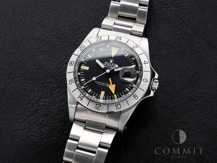 ロレックス エクスプローラーII Ref.1655 ステンレススチール ブラック文字盤 オイスターブレスレット 中古 apa58pym