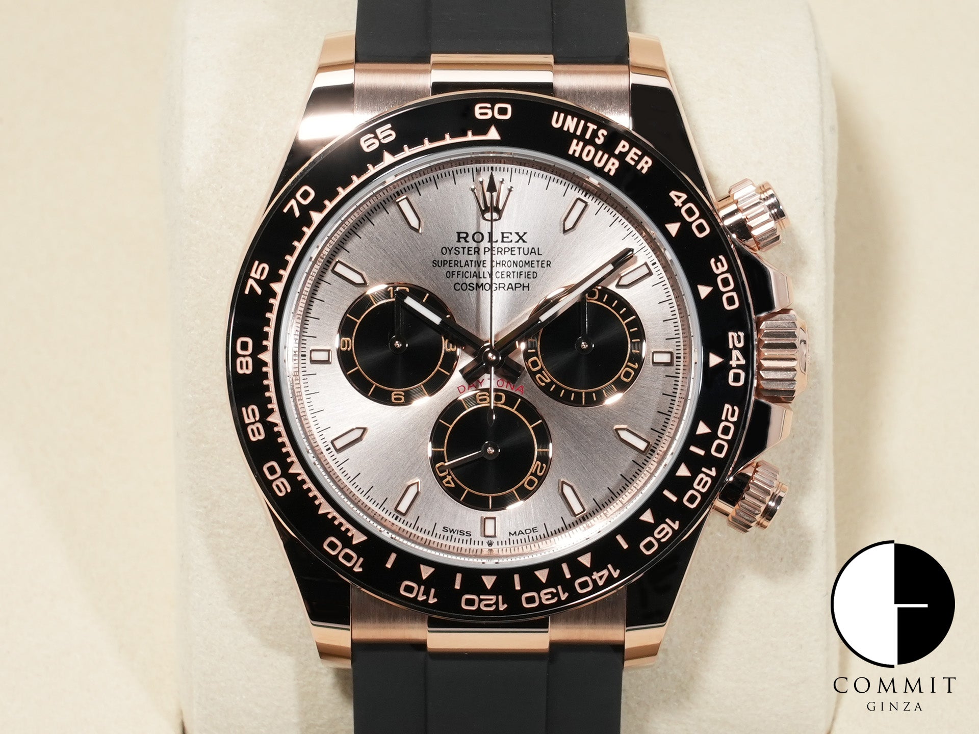 ロレックス デイトナ Ref.126515LN エバーローズゴールド サンダストxブライトブラック文字盤 未使用 3yh8twdz