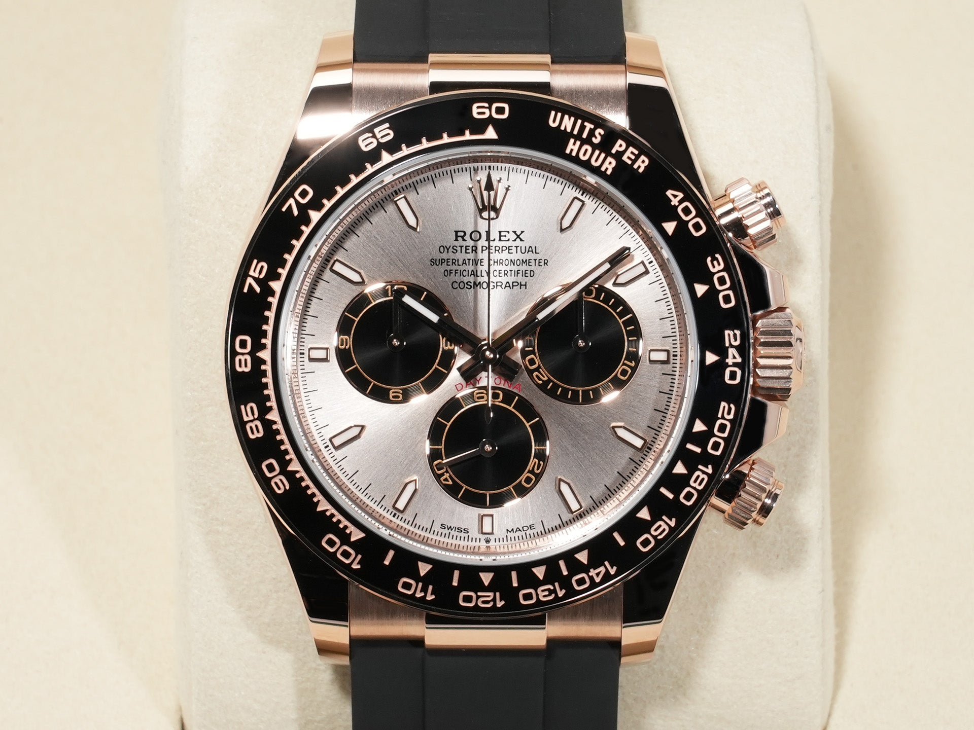 ロレックス デイトナ Ref.126515LN エバーローズゴールド サンダストxブライトブラック文字盤 未使用 3yh8twdz