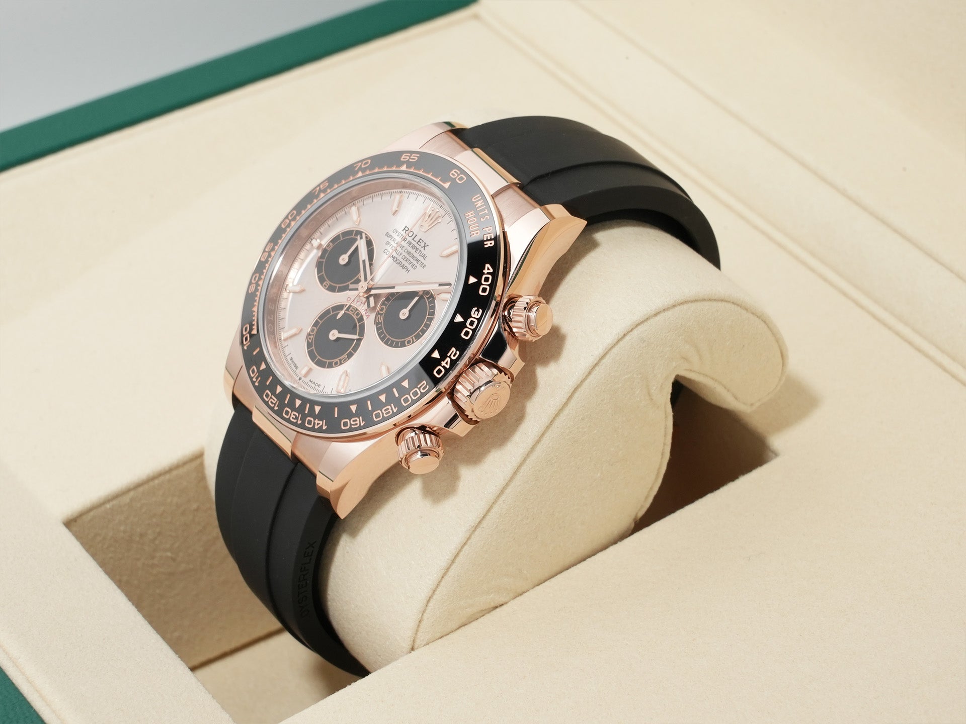 ロレックス デイトナ Ref.126515LN エバーローズゴールド サンダストxブライトブラック文字盤 未使用 3yh8twdz