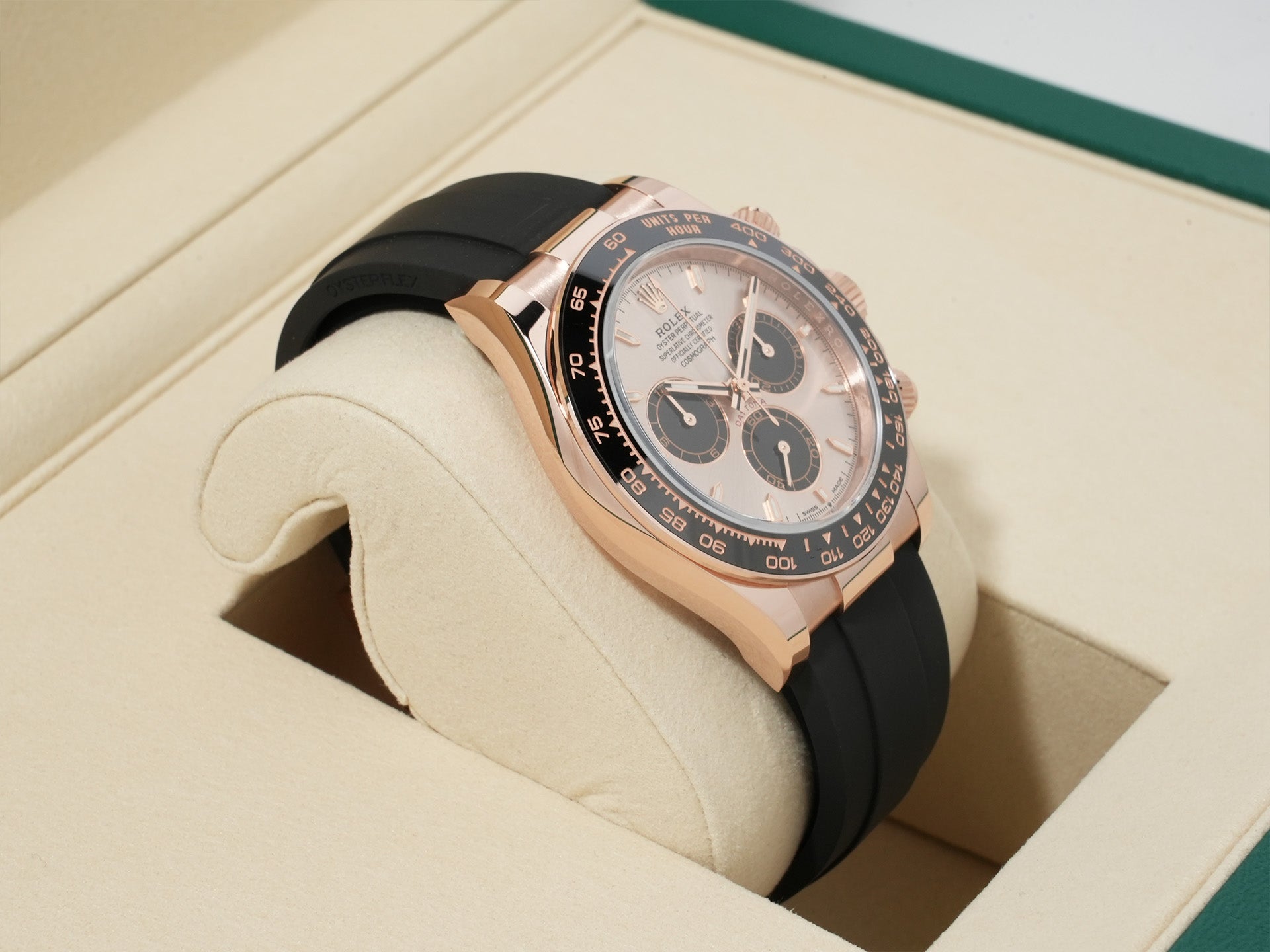 ロレックス デイトナ Ref.126515LN エバーローズゴールド サンダストxブライトブラック文字盤 未使用 3yh8twdz