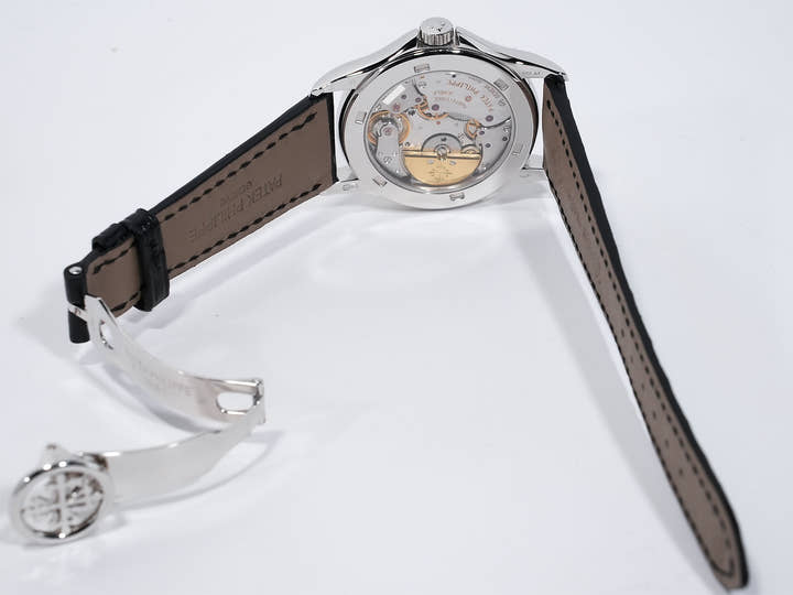 パテックフィリップ コンプリケーション ワールドタイム Ref.5110P-001 プラチナ ブルー文字盤 中古 eor9cc3k