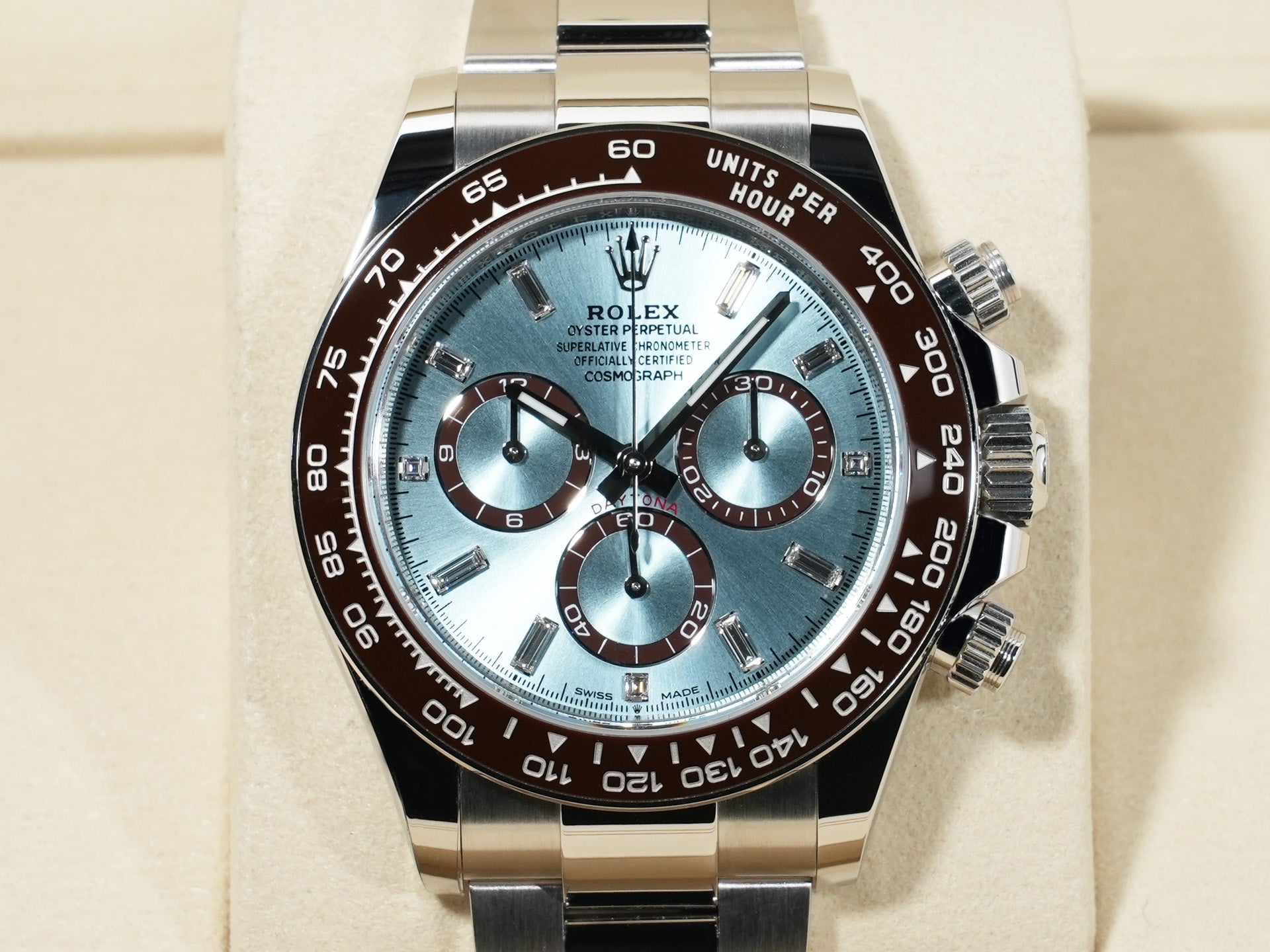 ロレックス デイトナ Ref.126506A プラチナ アイスブルーx11Pダイヤ文字盤 未使用 oakgecrw