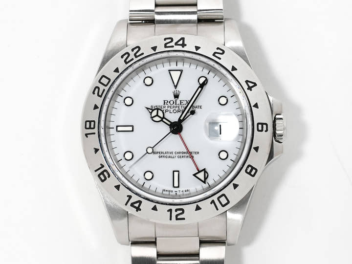Rolex Explorer II Ref. 16570 Stainless Steel White Dial Oyster Bracelet Excellent Condition pja8gdv2