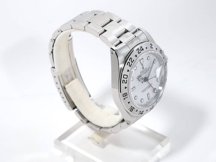 Rolex Explorer II Ref. 16570 Stainless Steel White Dial Oyster Bracelet Excellent Condition pja8gdv2