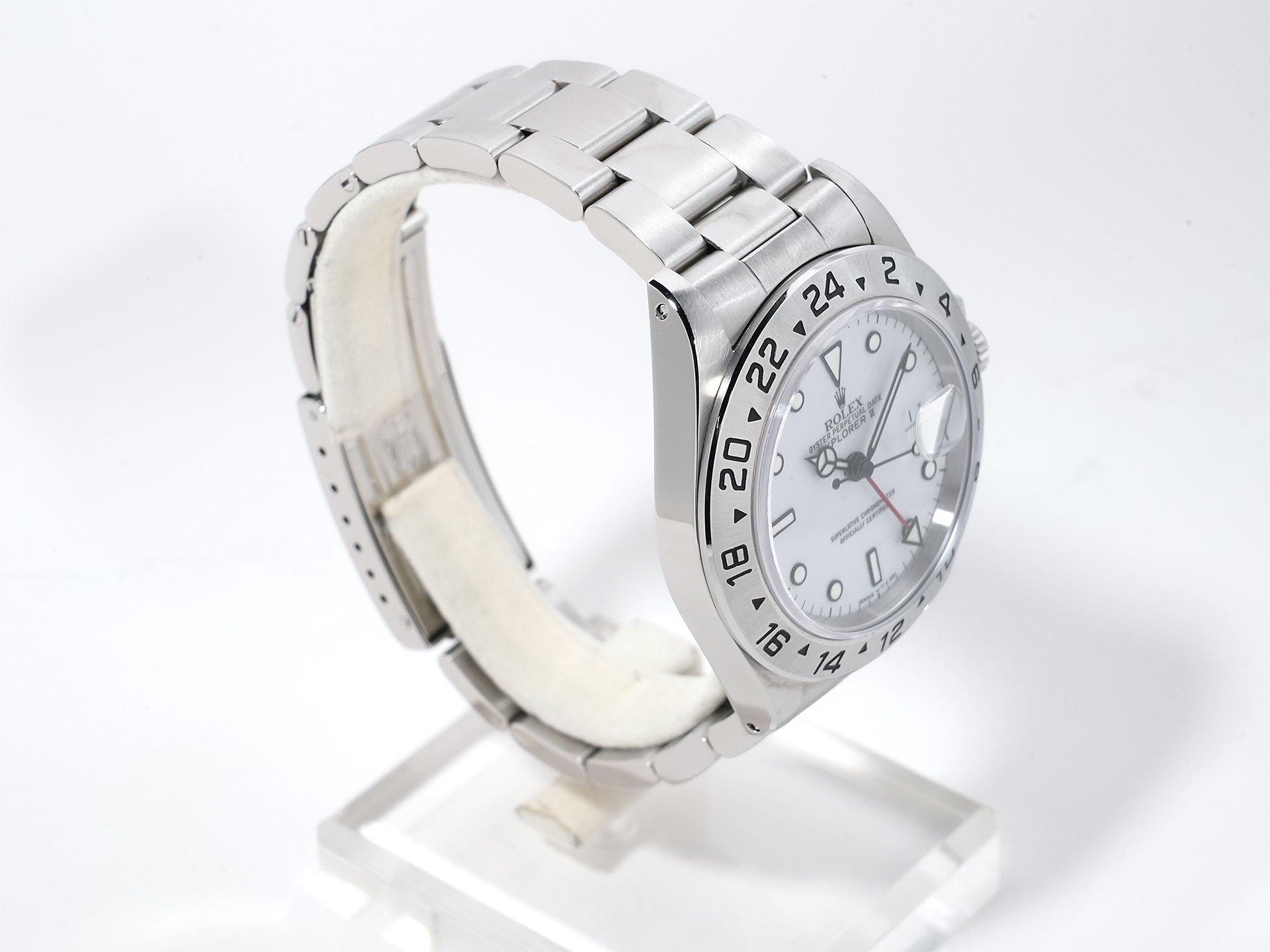 Rolex Explorer II Ref. 16570 Stainless Steel White Dial Oyster Bracelet Excellent Condition pja8gdv2