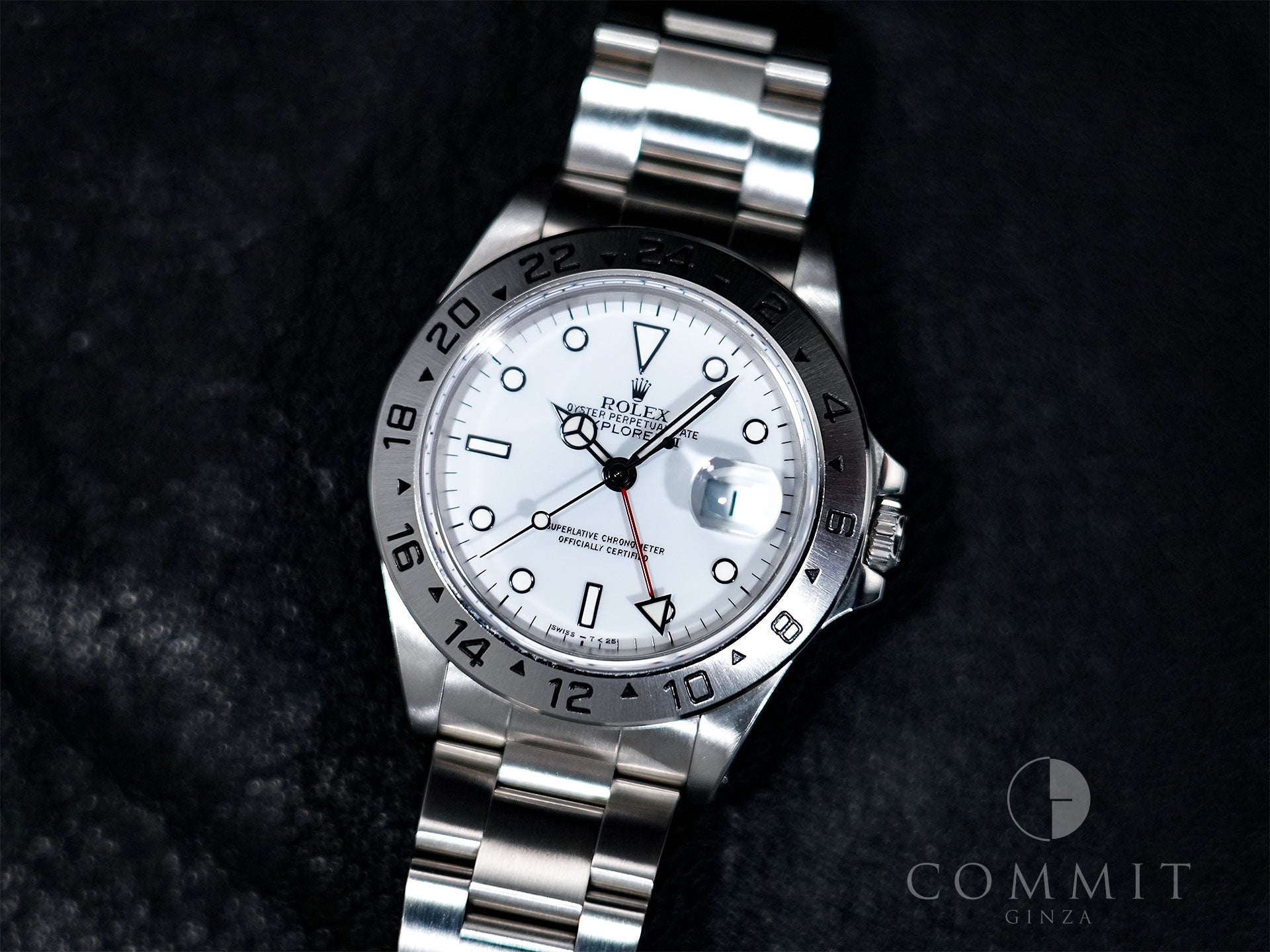 Rolex Explorer II Ref. 16570 Stainless Steel White Dial Oyster Bracelet Excellent Condition pja8gdv2