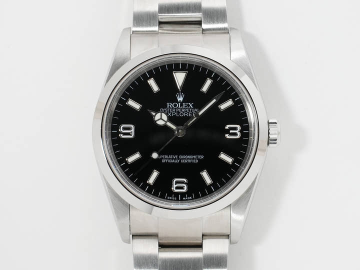 ロレックス エクスプローラーI Ref.114270 ステンレススチール ブラック文字盤 オイスターブレスレット 美中古 ghjpbcgu