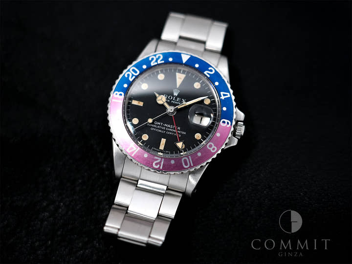 Rolex GMT-Master Ref. 1675 Stainless Steel Black Dial Oyster Bracelet Used 268xmopw