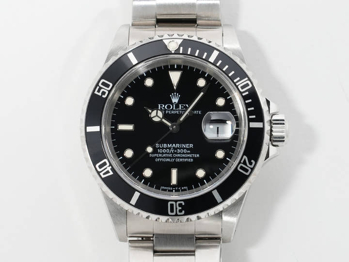 Rolex Submariner Date Ref.16610 Stainless Steel Black Dial Used tbjv4etj