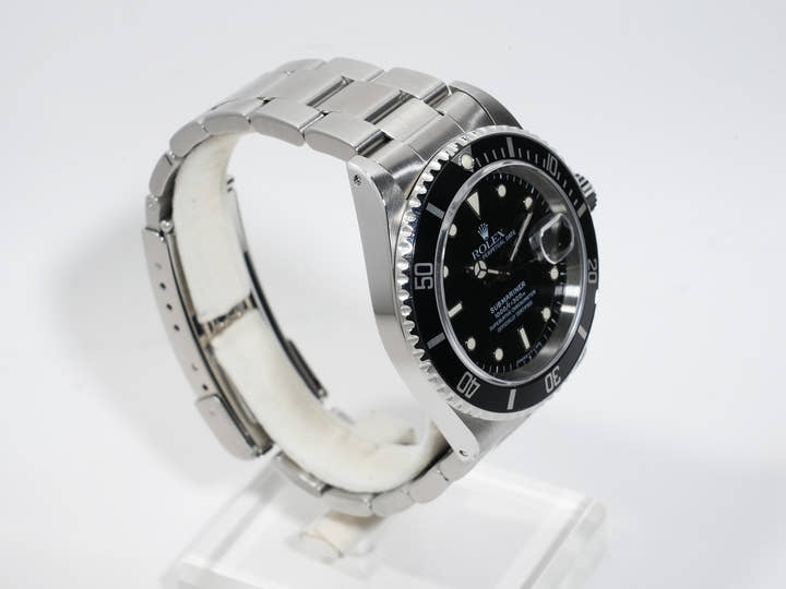 Rolex Submariner Date Ref.16610 Stainless Steel Black Dial Used tbjv4etj