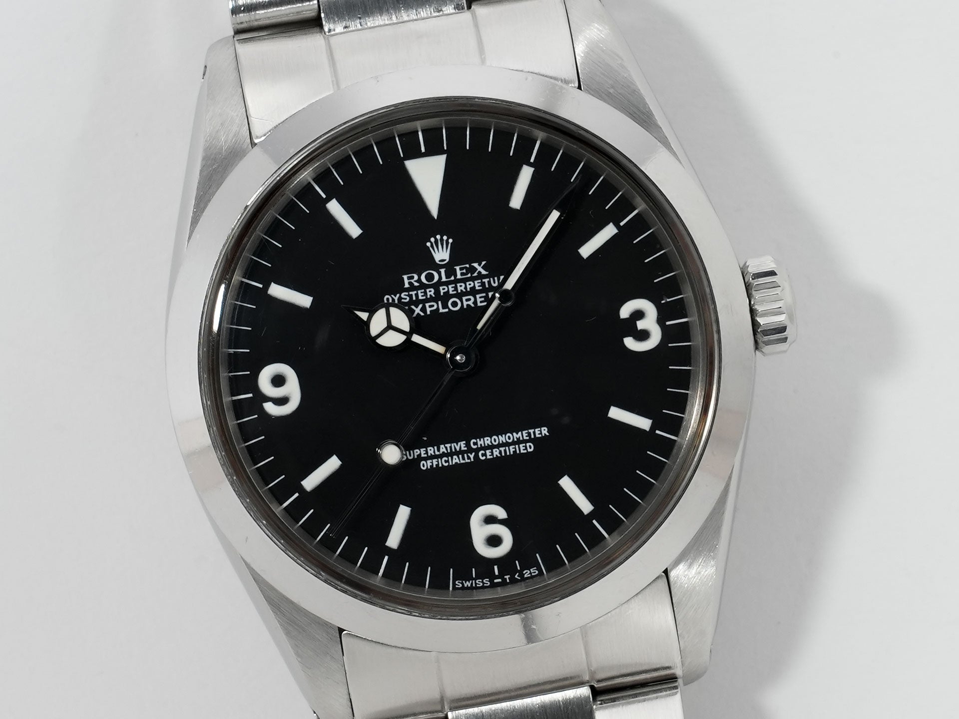 ロレックス エクスプローラーI Ref.1016 ステンレススチール ブラック文字盤 中古 462xri45
