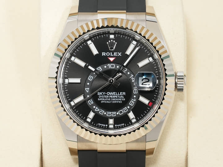 Rolex Sky-Dweller Ref.336239 White Gold Black Dial Unused b9gp5wox
