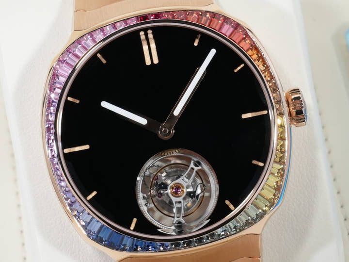 H.モーザー ストリームライナー トゥールビヨン ベンタブラック レインボー Ref.6804-0401 18Kレッドゴールド ベンタブラック文字盤 未使用 xydt5k2c
