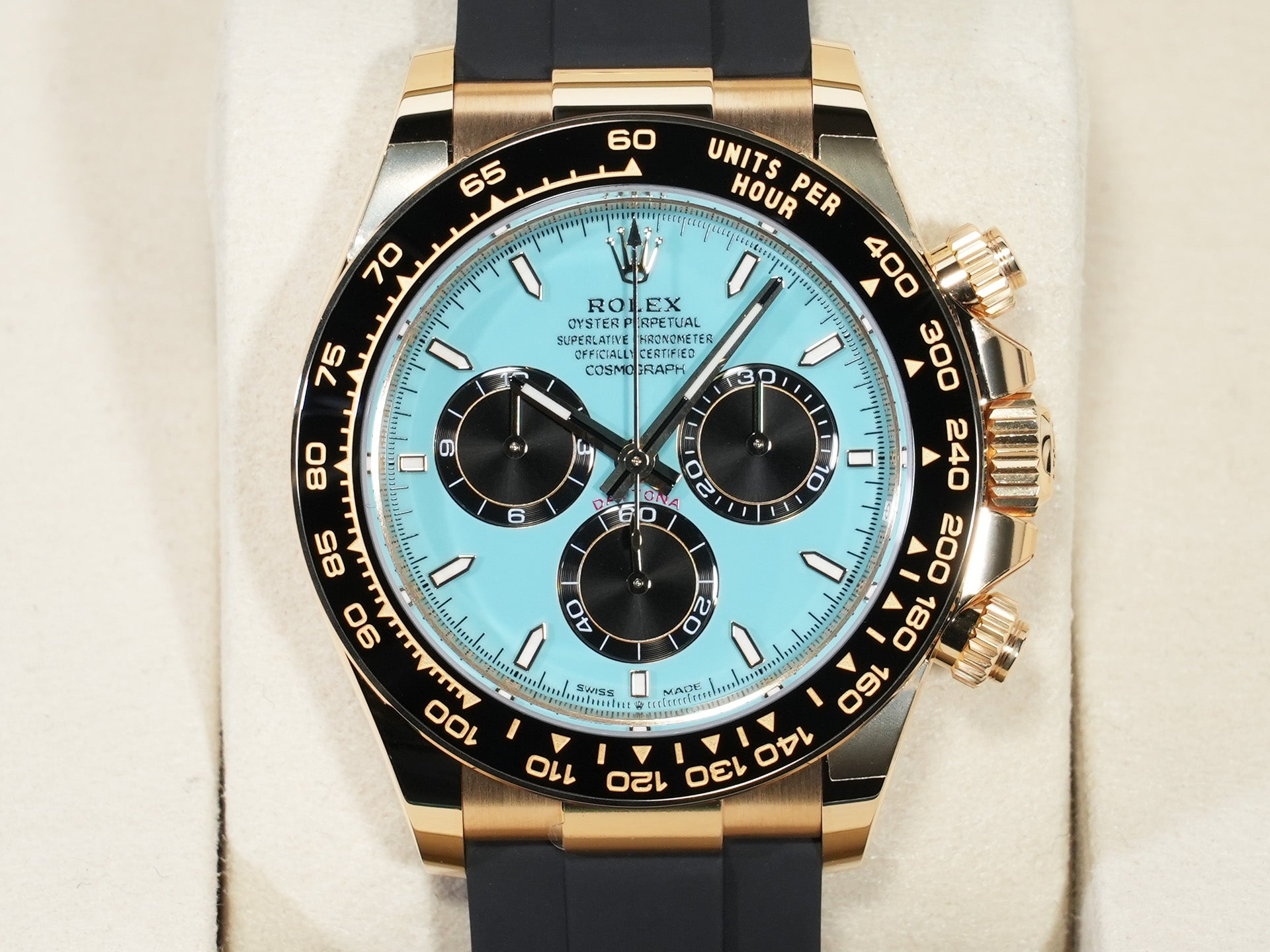 ロレックス デイトナ Ref.126518LN イエローゴールド ターコイズブルー文字盤 未使用 jy3wjw45