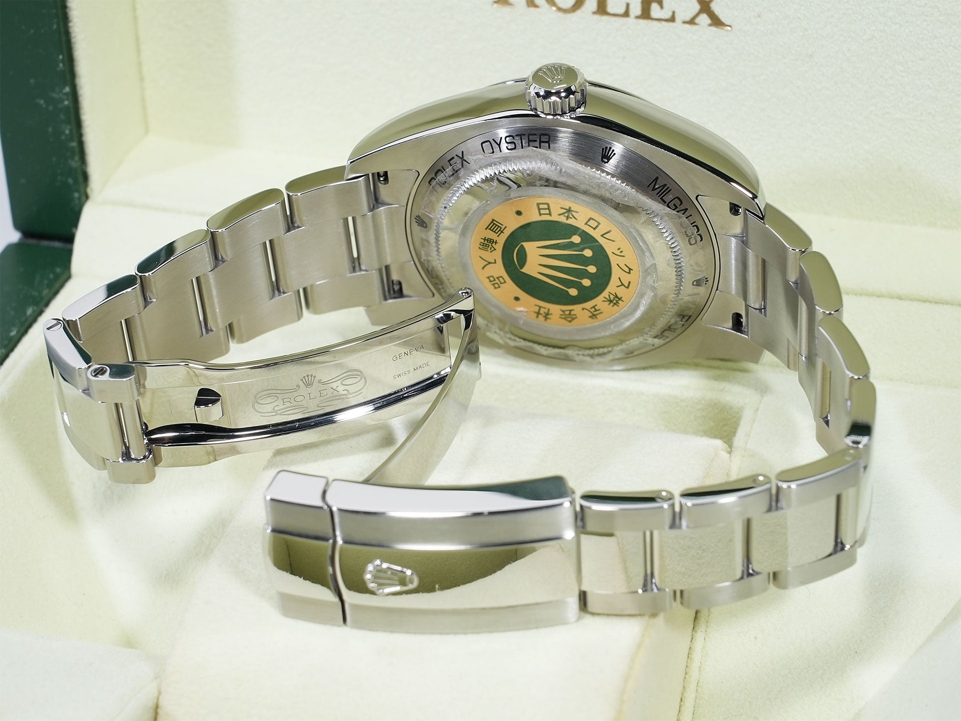 ロレックス ミルガウス Ref.116400 ステンレススチール ブラック文字盤 美品 po57s4bd