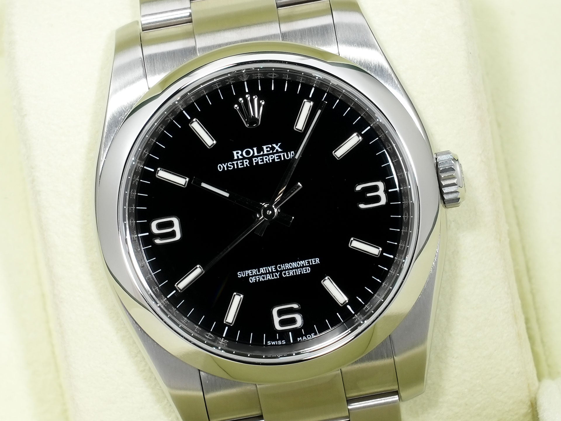 ロレックス オイスターパーペチュアル36 Ref.116000 ステンレススチール ブラック文字盤 美品 gb3zvv2e