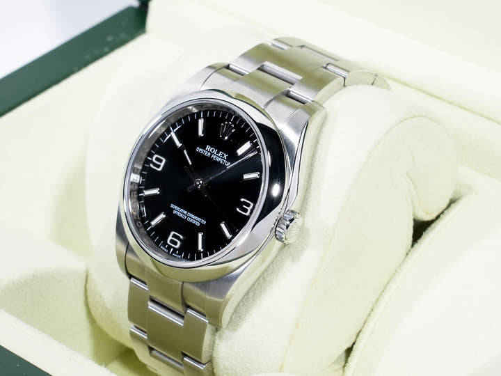 ロレックス オイスターパーペチュアル36 Ref.116000 ステンレススチール ブラック文字盤 美品 gb3zvv2e