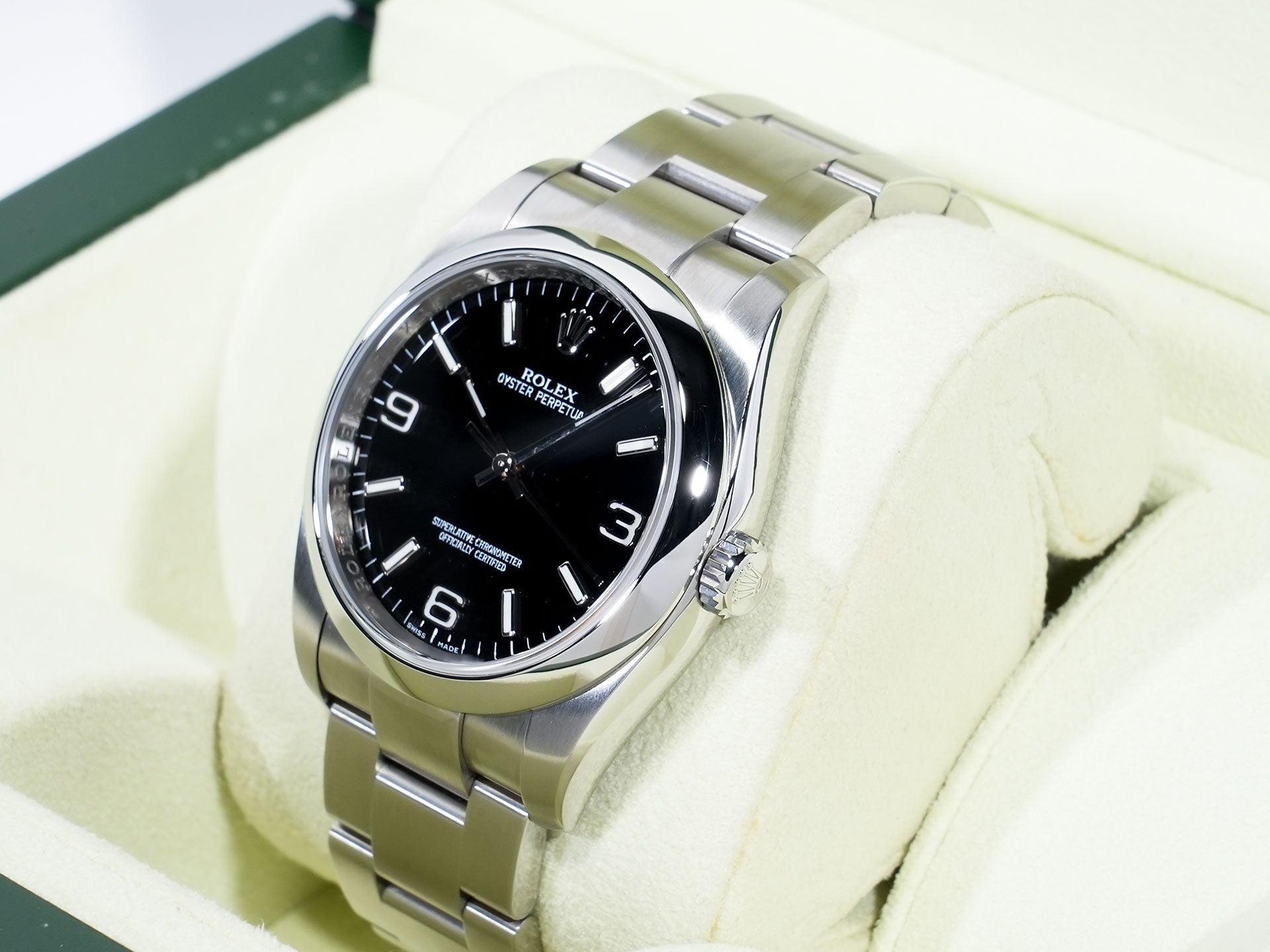ロレックス オイスターパーペチュアル36 Ref.116000 ステンレススチール ブラック文字盤 美品 gb3zvv2e