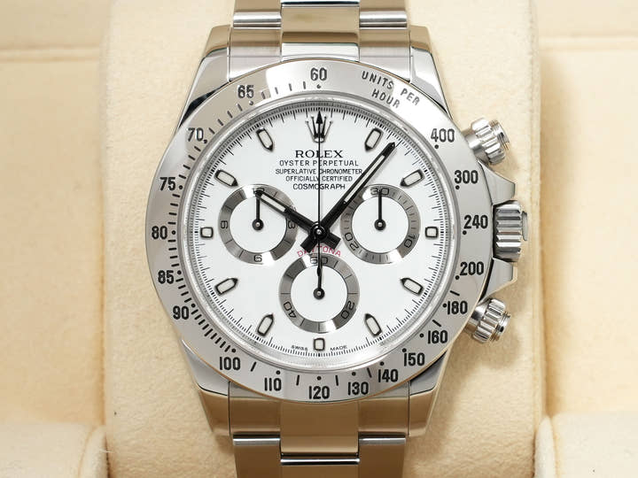 ロレックス デイトナ Ref.116520 ステンレススチール ホワイト文字盤 美品 bahedpqh