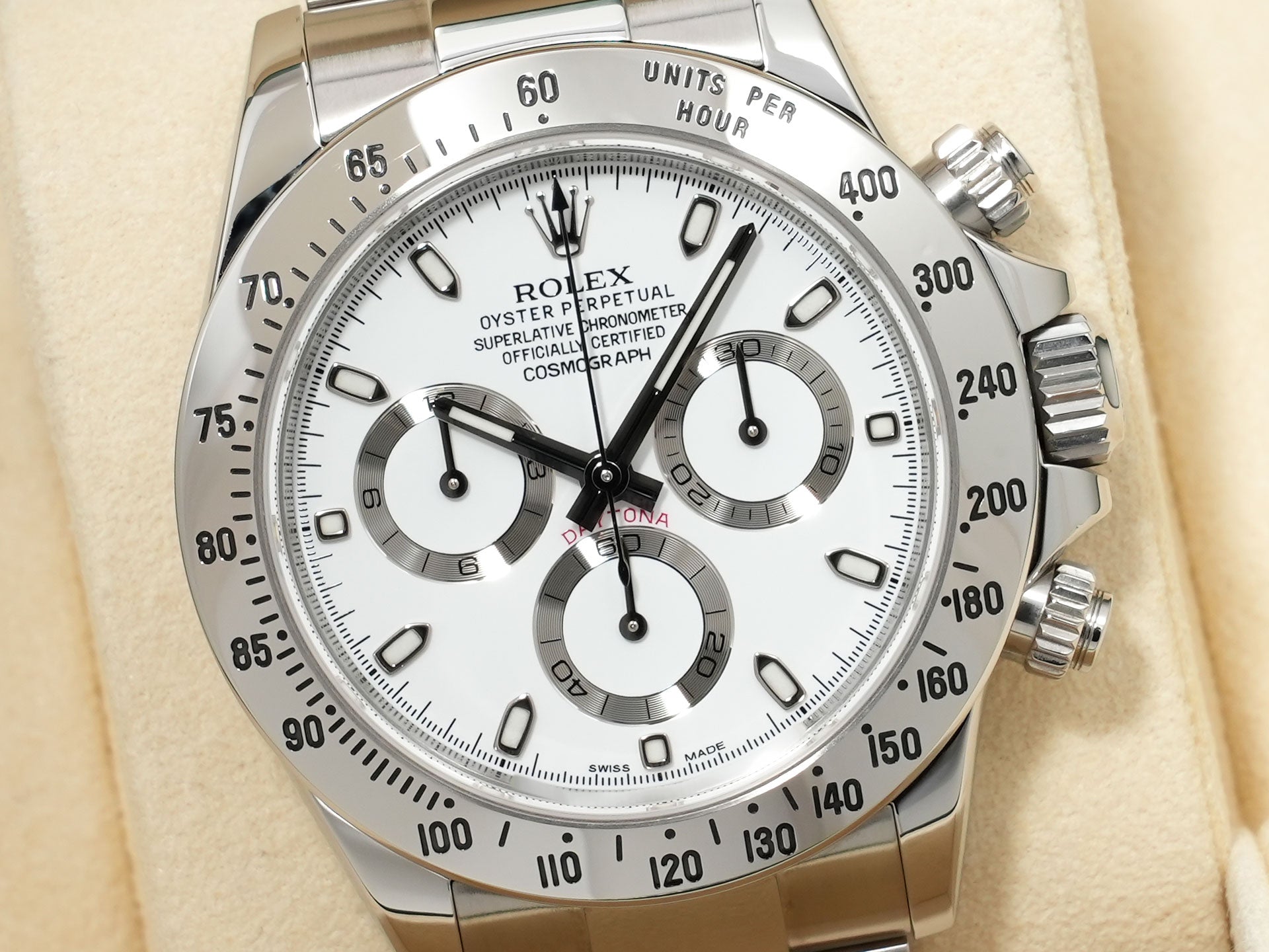 ロレックス デイトナ Ref.116520 ステンレススチール ホワイト文字盤 美品 bahedpqh