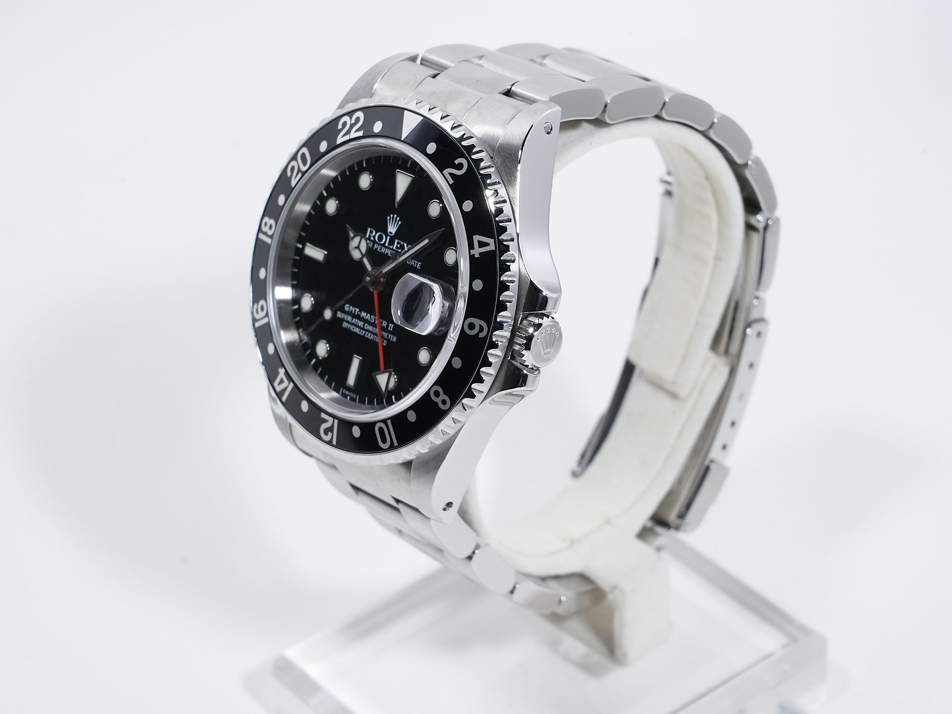 Rolex GMT-Master II Ref. 16710 Stainless Steel Black Dial Oyster Bracelet Excellent Used Condition 25pvciuc