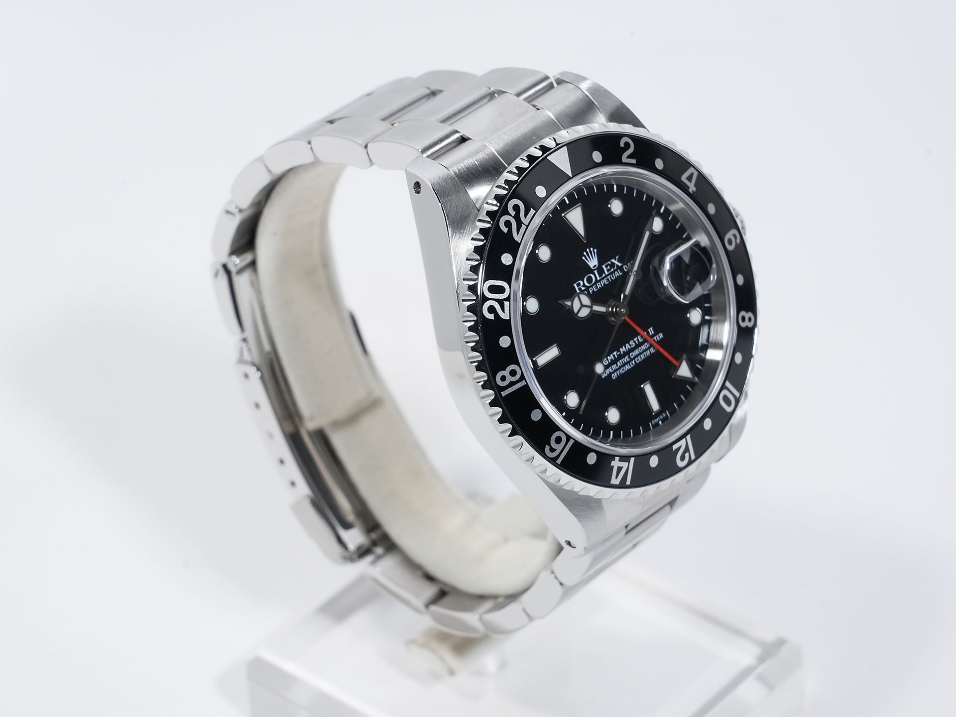 Rolex GMT-Master II Ref. 16710 Stainless Steel Black Dial Oyster Bracelet Excellent Used Condition 25pvciuc