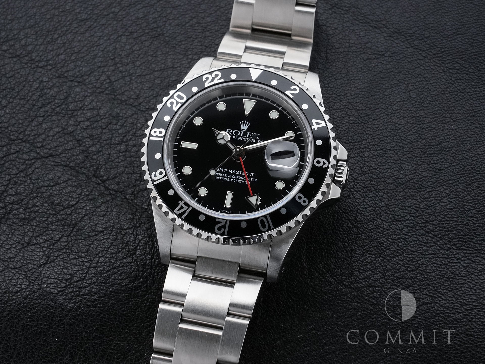 Rolex GMT-Master II Ref. 16710 Stainless Steel Black Dial Oyster Bracelet Excellent Used Condition 25pvciuc