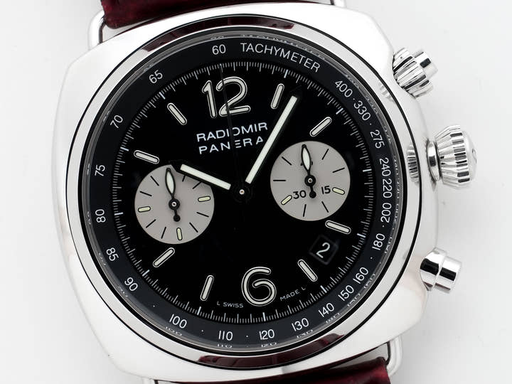 パネライ ラジオミール クロノグラフ Ref.PAM00163 ステンレススチール ブラック文字盤 美中古 ov53btj3