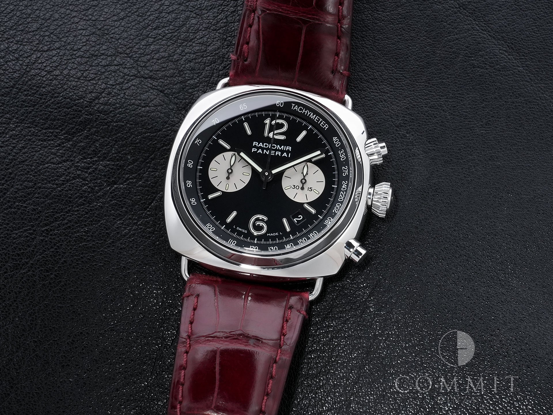 パネライ ラジオミール クロノグラフ Ref.PAM00163 ステンレススチール ブラック文字盤 美中古 ov53btj3