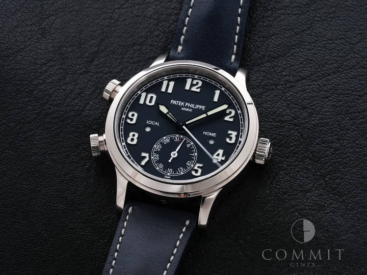 Patek Philippe Calatrava Pilot Travel Time Ref. 7234G-001 White Gold Blue Dial Excellent Used Condition ndfbsbq3