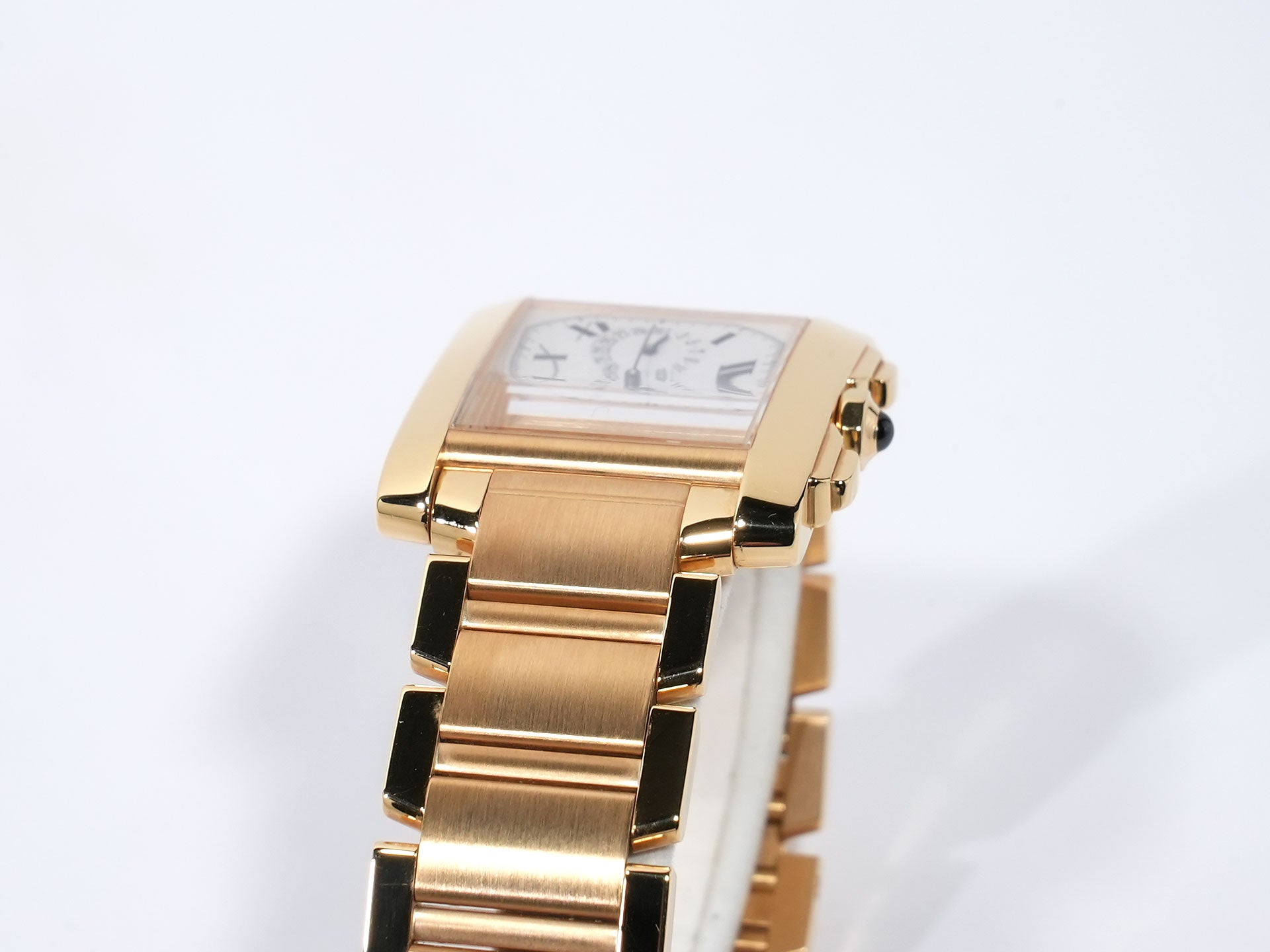 Cartier Tank Française Chronoreflex Ref.W50005R2 18K Yellow Gold White Dial Pre-owned icojyf27