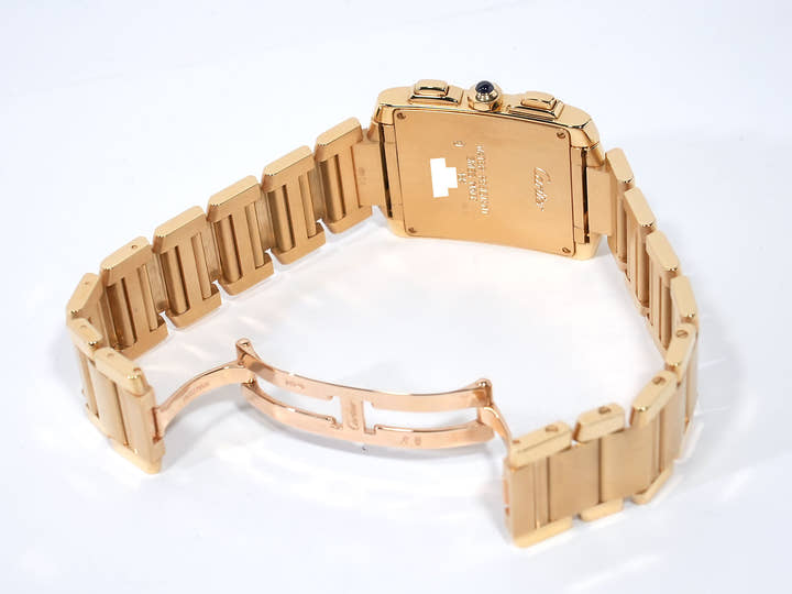 Cartier Tank Française Chronoreflex Ref.W50005R2 18K Yellow Gold White Dial Pre-owned icojyf27