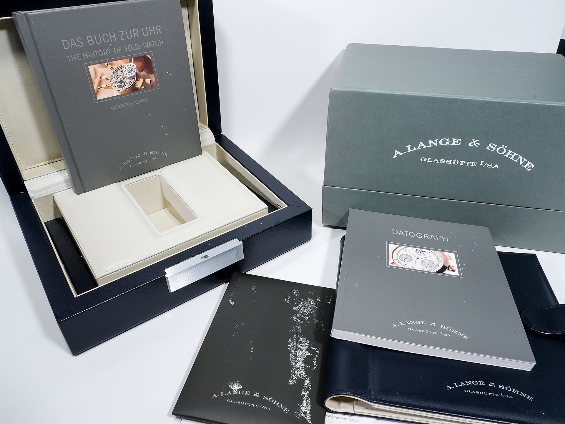 A. Lange & Söhne Datograph Ref. 403.035 Platinum Black Dial Used awx959cx