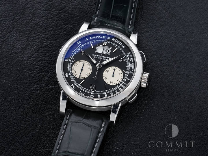 A. Lange & Söhne Datograph Ref. 403.035 Platinum Black Dial Used awx959cx