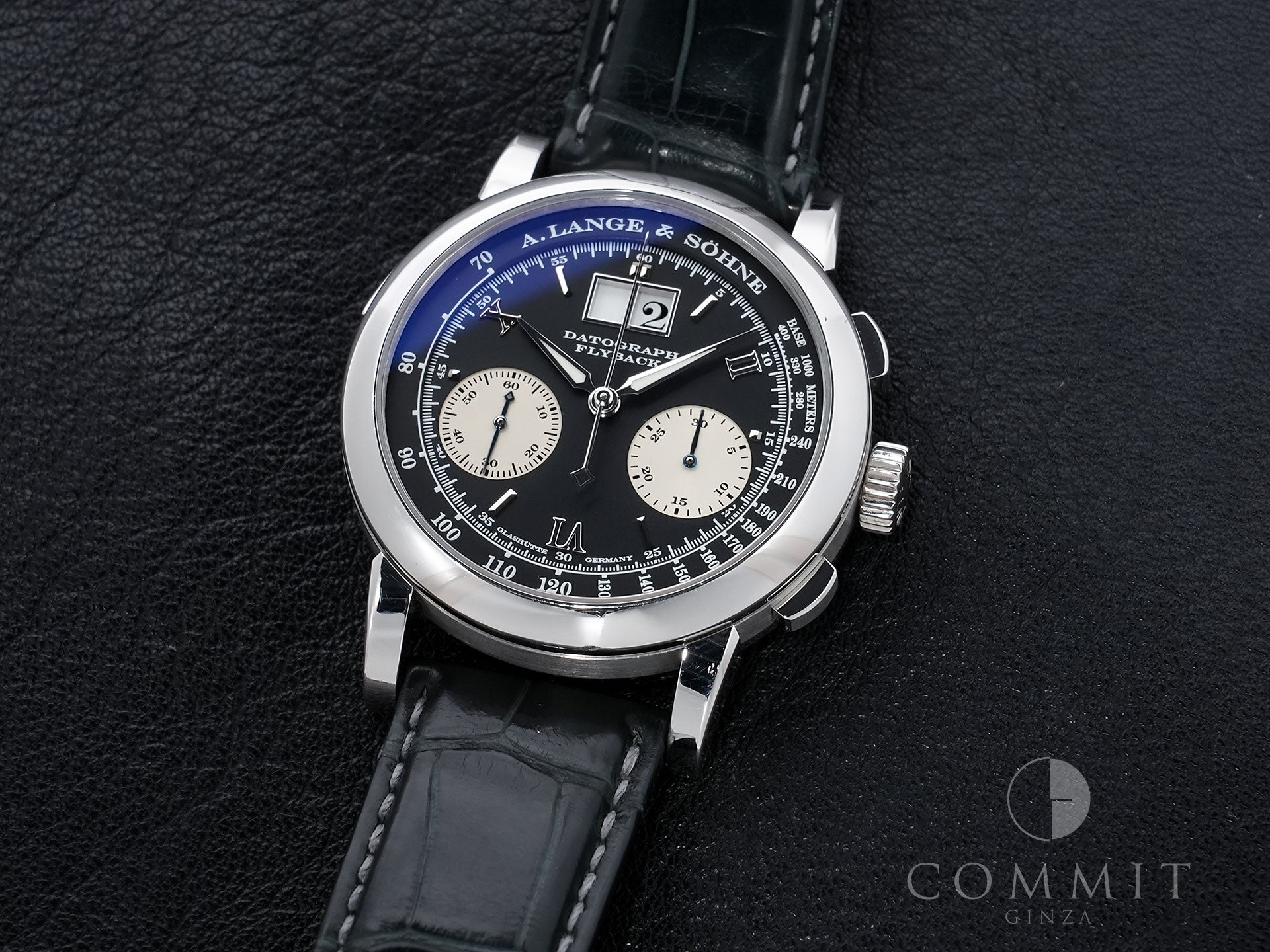 A. Lange & Söhne Datograph Ref. 403.035 Platinum Black Dial Used awx959cx