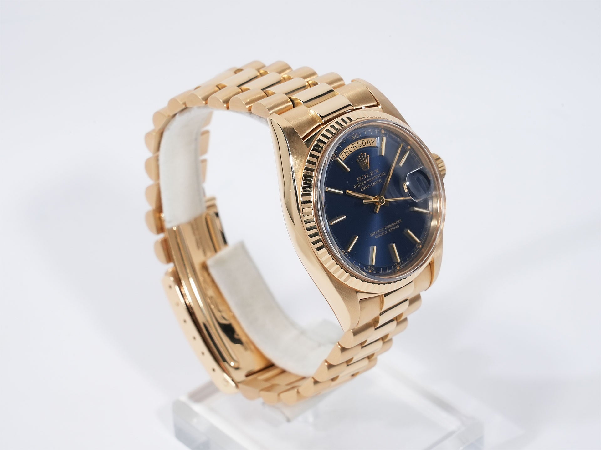 Rolex Day-Date Ref.1803/8 Yellow Gold Blue Dial Pre-owned afarufku