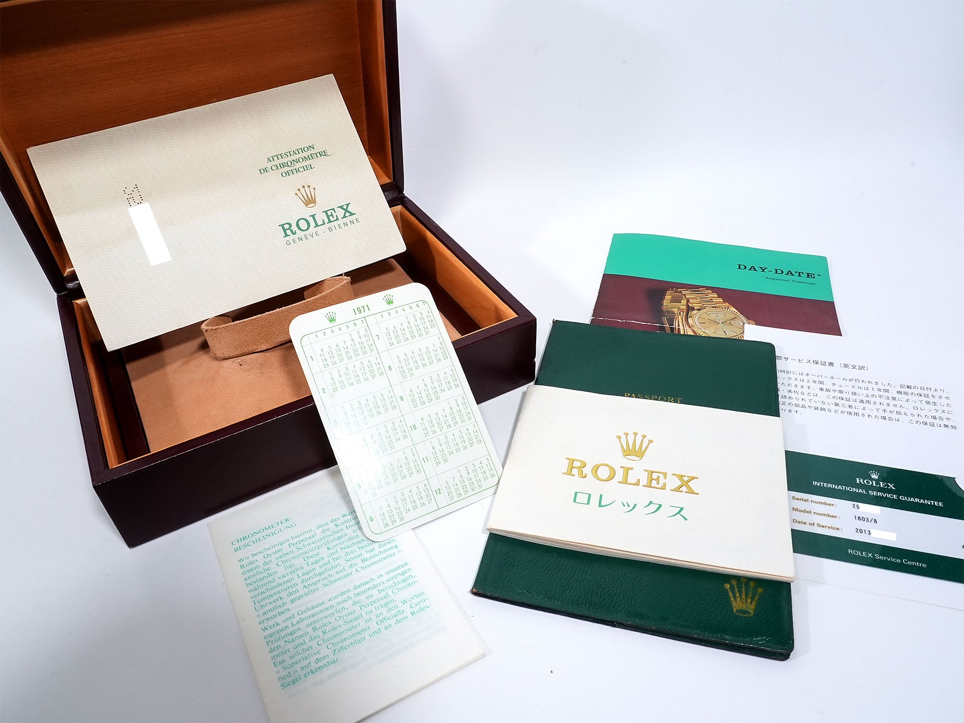 Rolex Day-Date Ref.1803/8 Yellow Gold Blue Dial Pre-owned afarufku