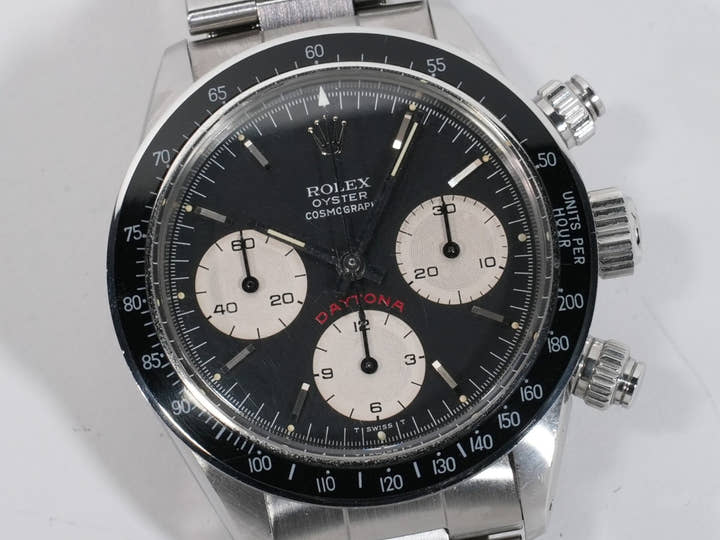 Rolex Daytona Ref. 6265 Stainless Steel Black Dial Used w9h3nky9